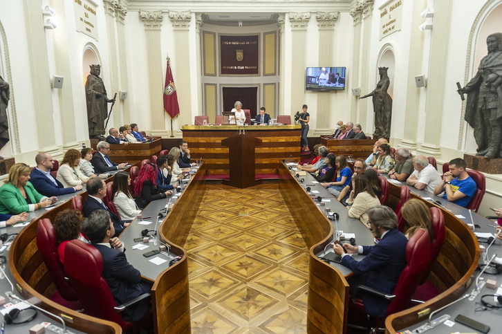 Imagen de archivo del pleno de constitución de las Juntas Generales de Araba.