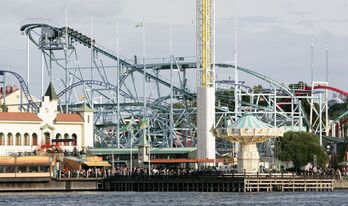 Foto de archivo de la montaña rusa del parque ‘Gröna Lund’, donde ha ocurrido el accidente.