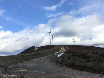 Elgeako (Araba) parke eolikoaren artxiboko irudi bat.