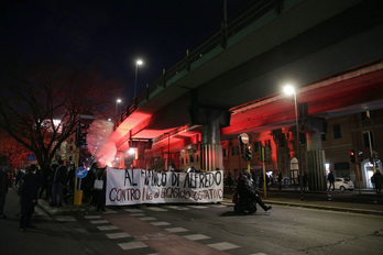 Protestas en Roma el pasado mes de febrero.