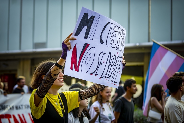 Iazko ekainaren 28ko Gasteizko manifestazioaren artxiboko irudia.