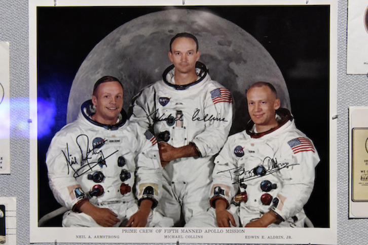 Apollo 11 tripulazioko kideak.