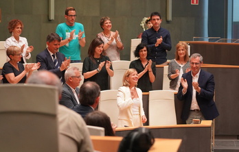 Eider Mendoza, en el pleno de investidura de este jueves.