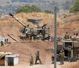 Soldados israelíes junto a la frontera con Líbano.