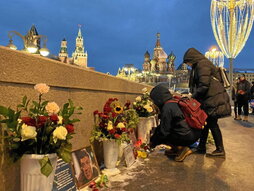 Flores para Nemtsov, el pasado 27 de febrero.