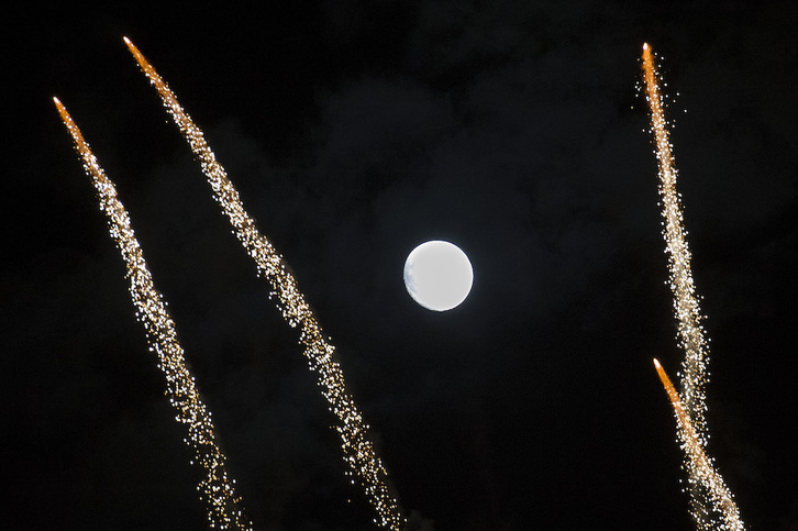 Los espectáculos de fuegos artificiales se mantendrán en localidades vascas como Baiona, Biarritz, Hendaia o Ziburu.