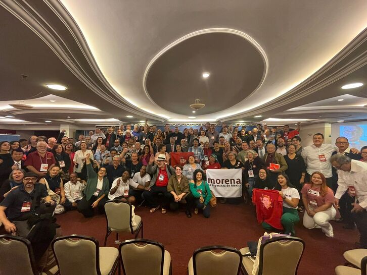 Foto final del XXVI Encuentro del Foro de Sao Paulo, en Brasilia.