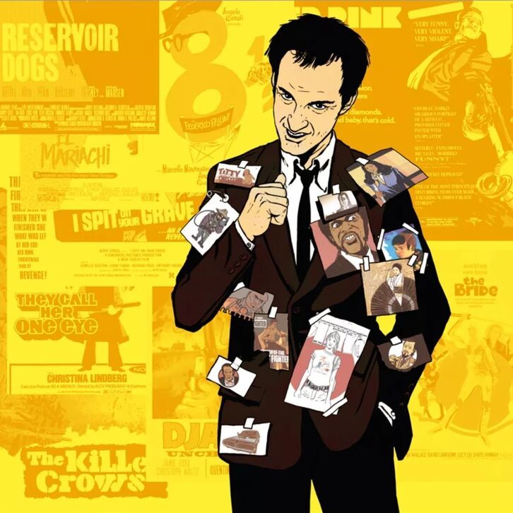 Una viñeta de la novela gráfica ‘Quentin por Tarantino’.