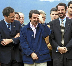 Aznar en una visita a Bilbo en 1999.