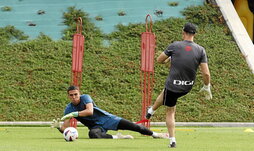 Alex Padilla está realizando la segunda pretemporada con el primer equipo a sus 19 años.