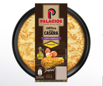 Eroski ha retirado las tortillas de patata de la marca Palacios.