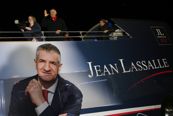 Jean Lassalle durante su última campaña presidencial, en 2022.