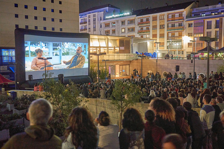 Imagen de la proyección del viernes en Artium.