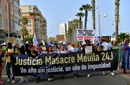 Marcha por la Justicia en el aniversario de la masacre de Melilla.
