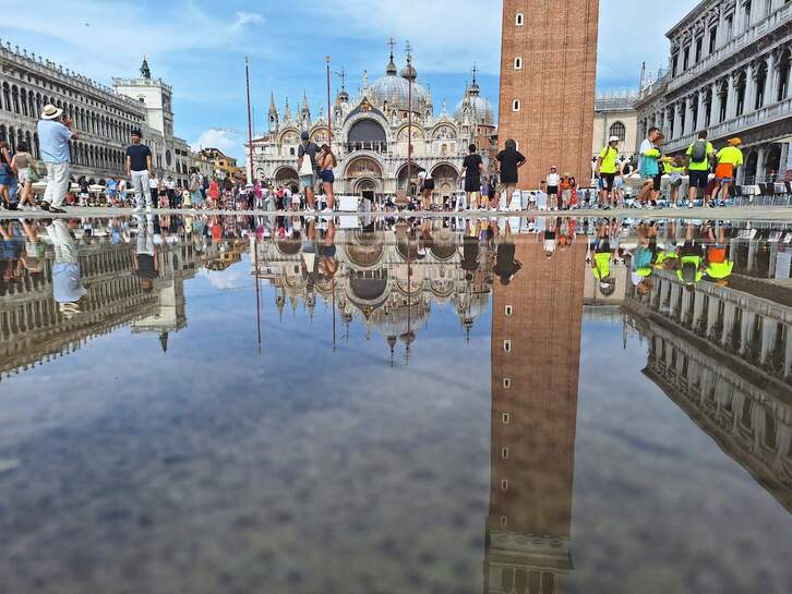 La plaza de San Marcos, en Venecia. 