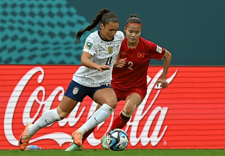 Sophia Smith, una de las nuevas caras de Estados Unidos, debutó en el Mundial con dos goles y una asistencia en la victoria de su selección frente a Vietnam (3-0).