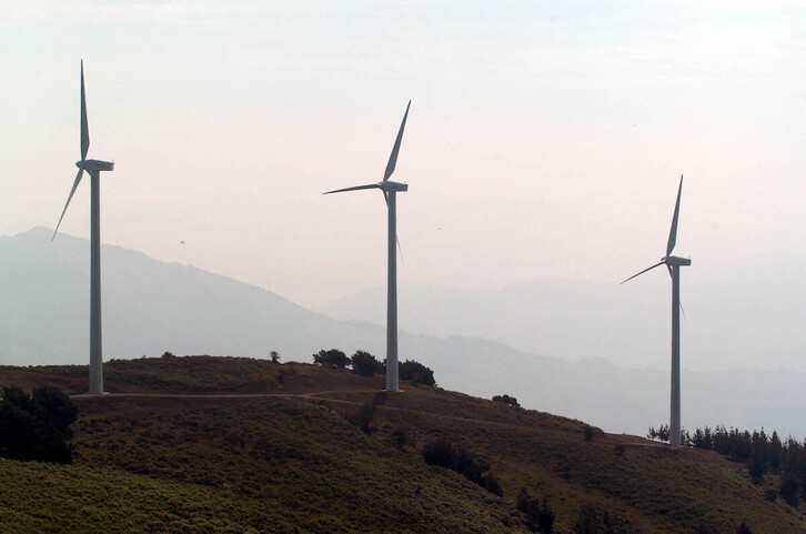 Varios parques eólicos están siendo proyectados para la comarca de Enkarterri.