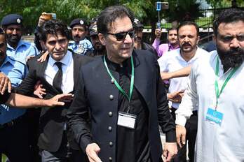 Imran Khan compareció en julio ante el Supremo.