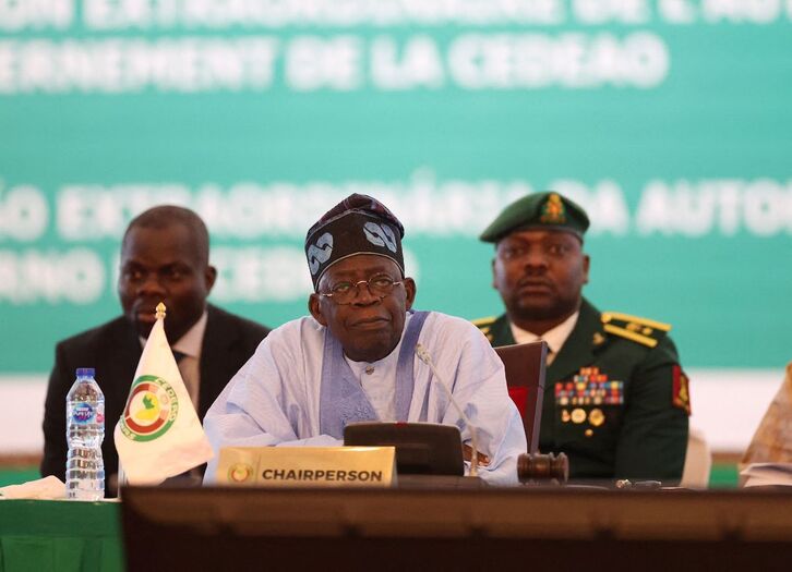 El presidente nigeriano, Bola Tinubu.