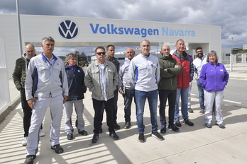 Imagen de archivo del comité de empresa de Volkswagen Nafarroa.