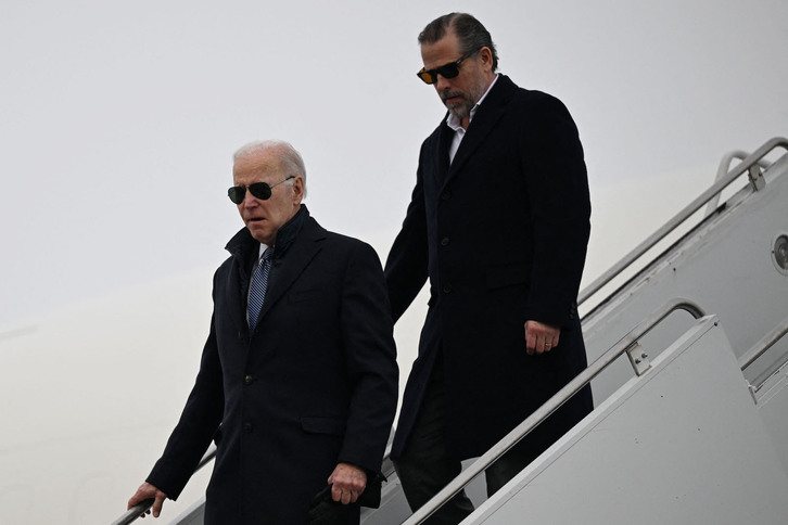 El presidente de EEUU, Joe Biden, y su hijo Hunter, en una imagen de archivo. 