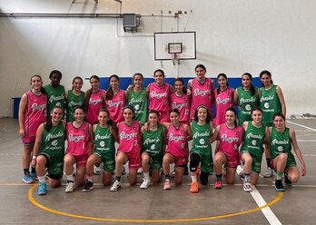 Foto que enmarca la colaboración entre Araski y Baloncesto Femenino Burgos