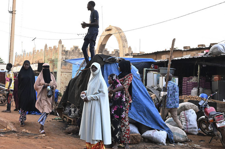 imagen tomada en un suburbio de Niamey, capital de Níger