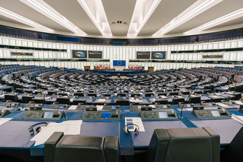 Europako Parlamentuaren hemizikloa Estrasburgon.