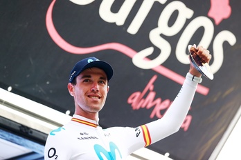 Oier Lazkano ha entrado en el equipo de a Vuelta tras su victoria del viernes en Burgos.