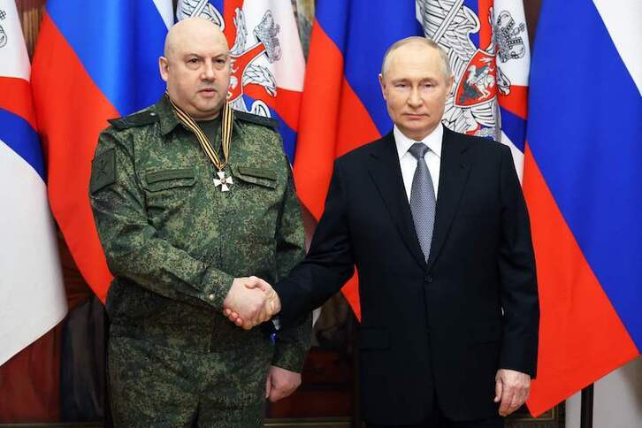Putin confirió al «carnicero de Rusia» el mando ruso en Ucrania en octubre pasado.