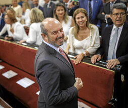 Pedro Rollán (PP) es el presidente del Senado.