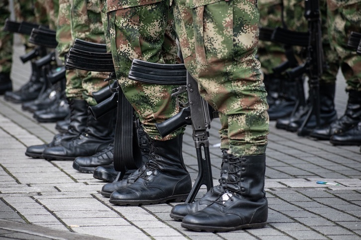 Militares del Ejército colombiano. 