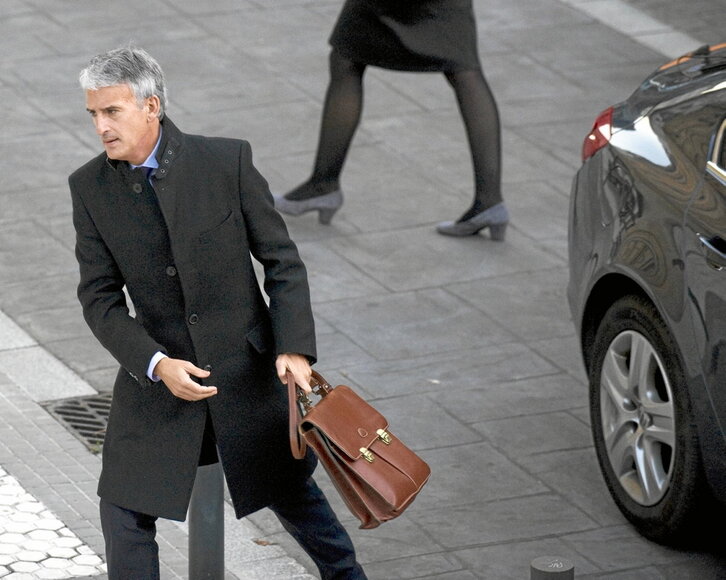 Iñaki Subijana, en 2010 durante el juicio por las torturas a Portu y Sarasola.