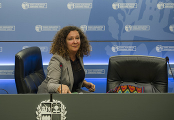 Monika Hernando, en un acto como directora.