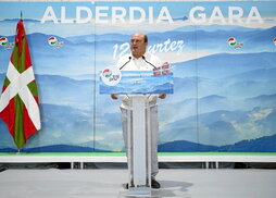 Andoni Ortuzar, durante el acto celebrado por el PNV en Zarautz.