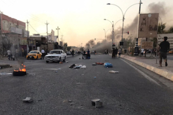 Barricadas en las carreteras de Kirkuk