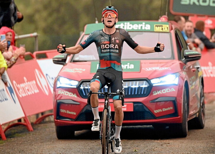 Lennard Kämna es el primer corredor en lograr una victoria en una fuga en esta Vuelta.