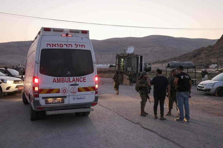 Soldados israelíes en Zubaidat, donde mataron al menor palestino.