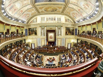  Plano general del hemiciclo del Congreso español. 