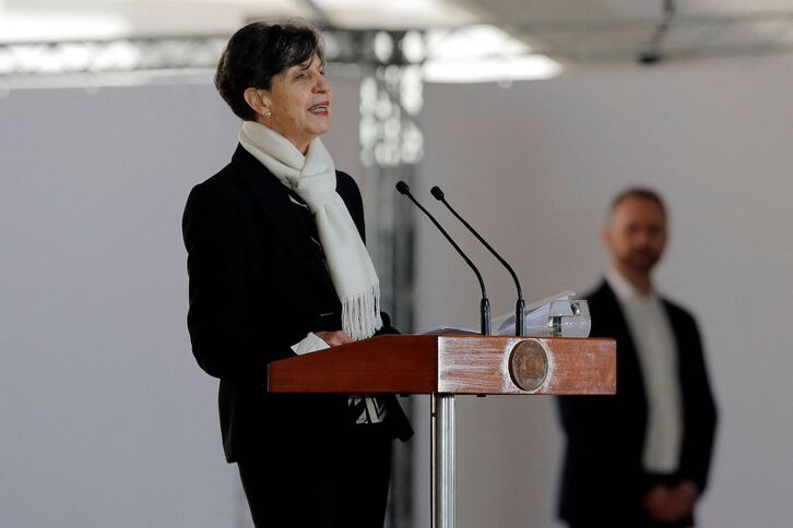 Isabel Allende durante el acto celebrado este lunes.