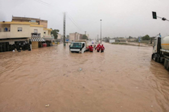 Un lugar no identificado en el este de Libia