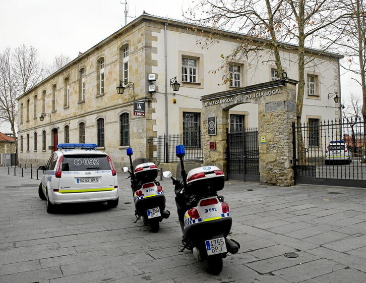 Comisaría de la Policía Local en el Casco Viejo de Gasteiz.