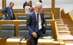 El lehendakari Iñigo Urkullu, durante el Pleno de Política General del año pasado.