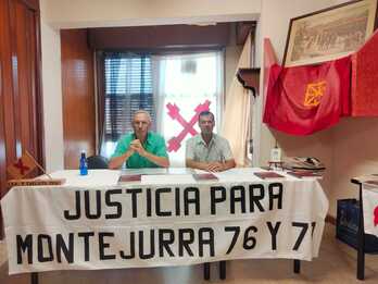 Lázaro Ibáñez y Jesús María Aragón, dirigentes del PC-EKA.