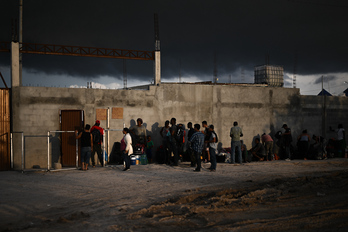 Imagen de archivo de personas migrantes en Reynosa, México.