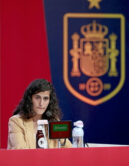 Montse Tomé ayer en Madrid.