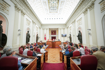 Pleno de investidura en las Juntas Generales alavesas el pasado junio.