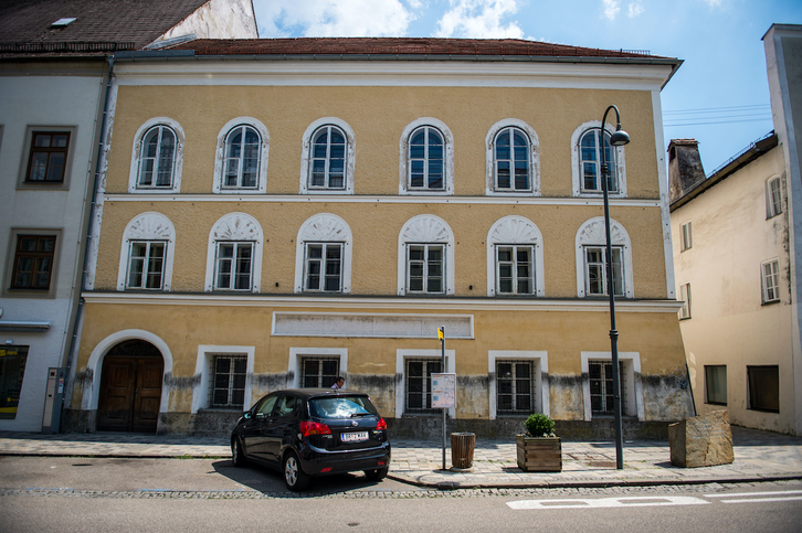 La casa natal de Hitler, en Braunau, Austria.