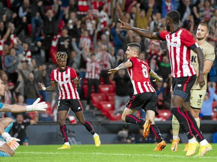 El Athletic goleó al Almería la temporada pasada con un Sancet estelar.