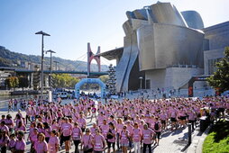 Participantes en la carrera solidaria.